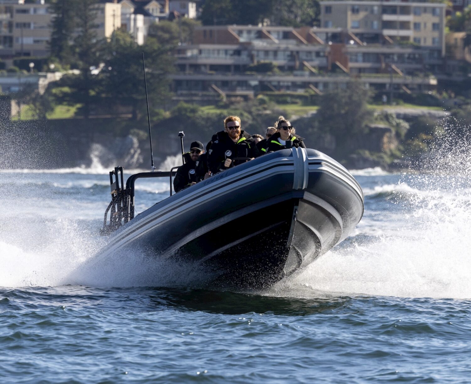 Ocean Extreme powerboat speeding across Sydney Harbour