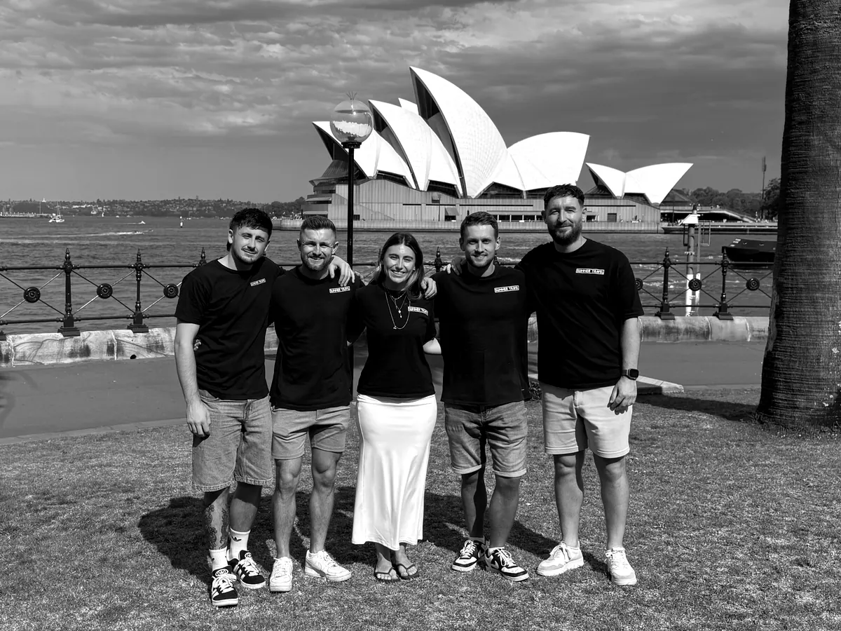 The Summer Travel team in front of the Sydney Opera House