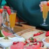 Fresh fruit and snack platter served on deck